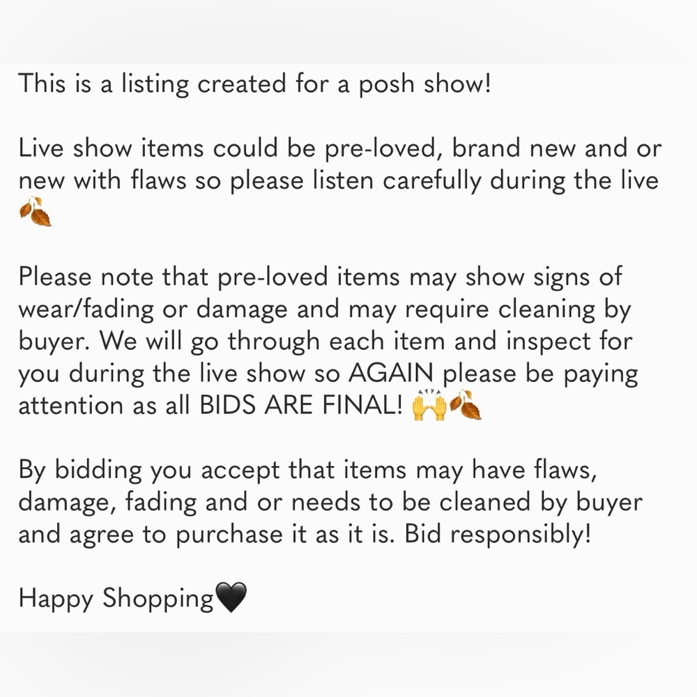 🖤 LIVE SHOW LISTING 🖤 - Picture 2 of 2